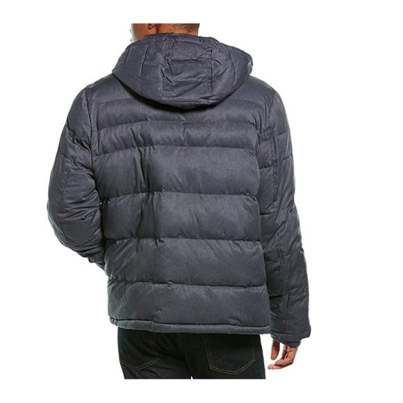 NWT Tommy Hilfiger Mens Hooded Puffer Winter Jacket Size 4XT Blue $285 J084 - Picture 2 of 3